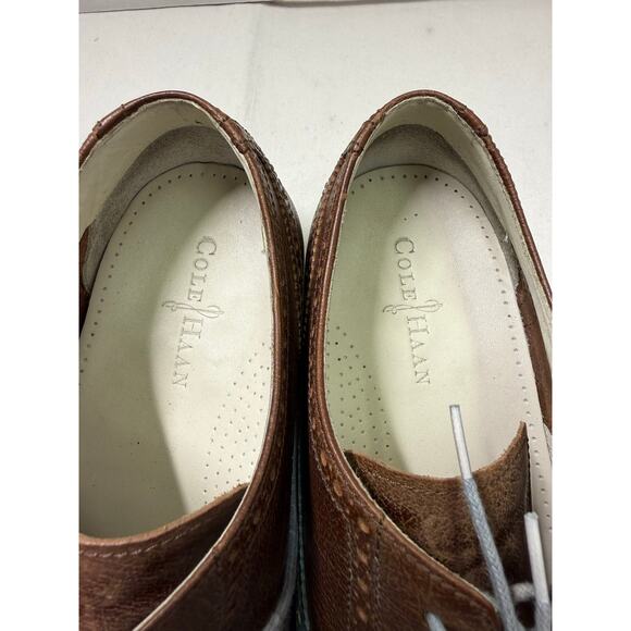 Cole Haan colton Nike Air patina green leather coffee brown size 12-M  C10033